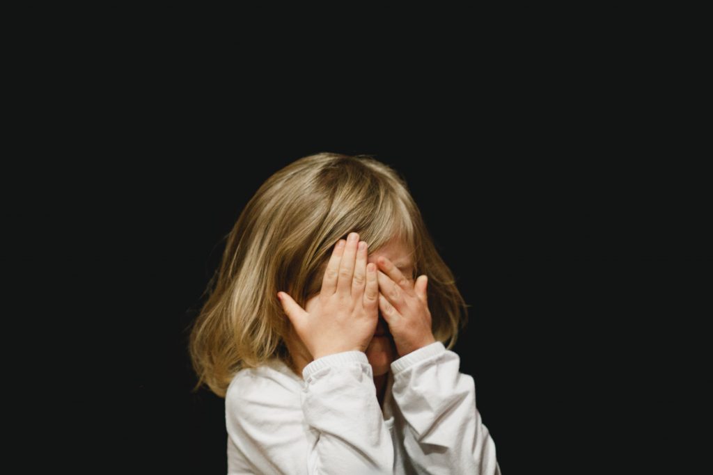 little girl afraid of the results of her mom's home inspection report