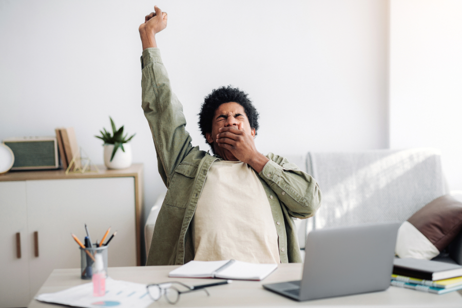 bored during an online home inspection continuing education class