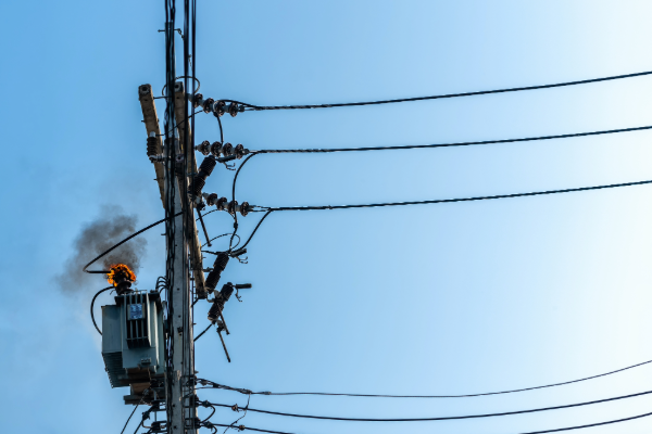 exploding transformer while testing electricity on a home inspection