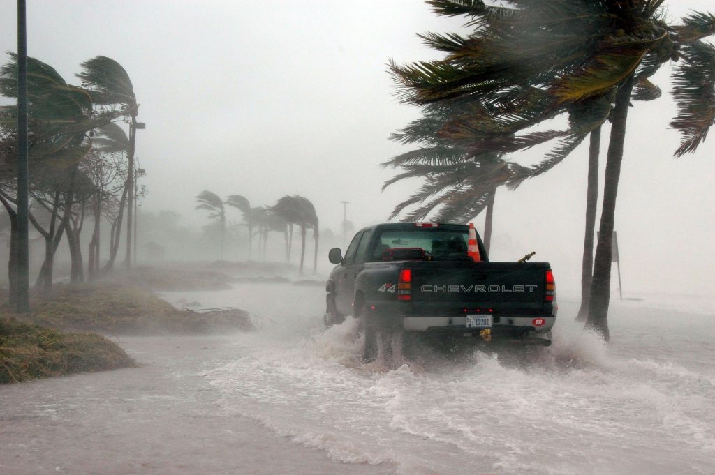 home inspector getting ready for a hurricane