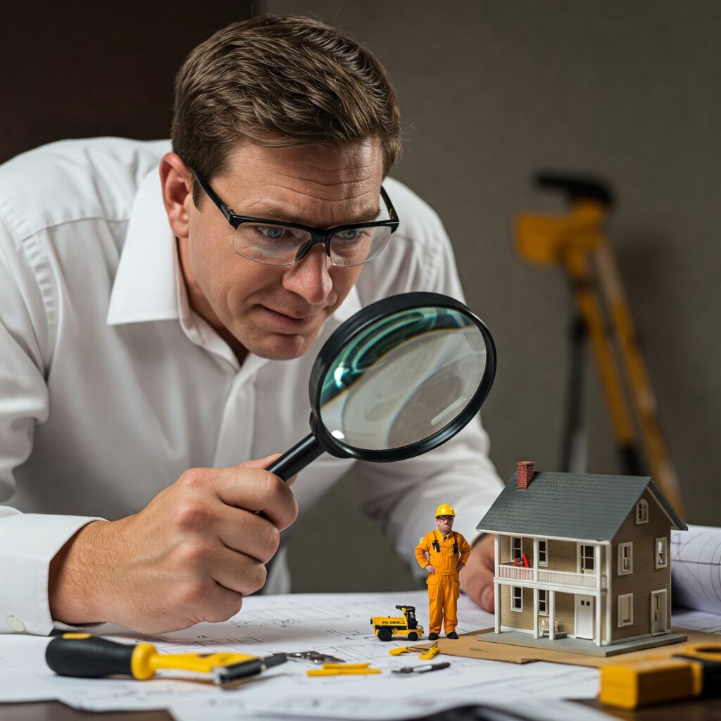 a home inspector examining his life