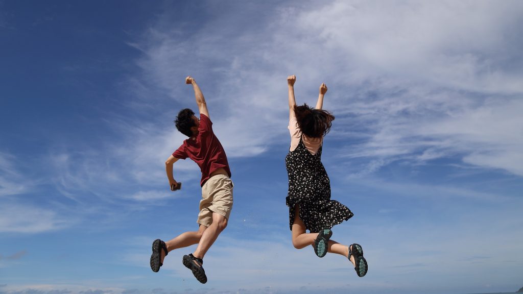 jumping for joy over a great home inspection