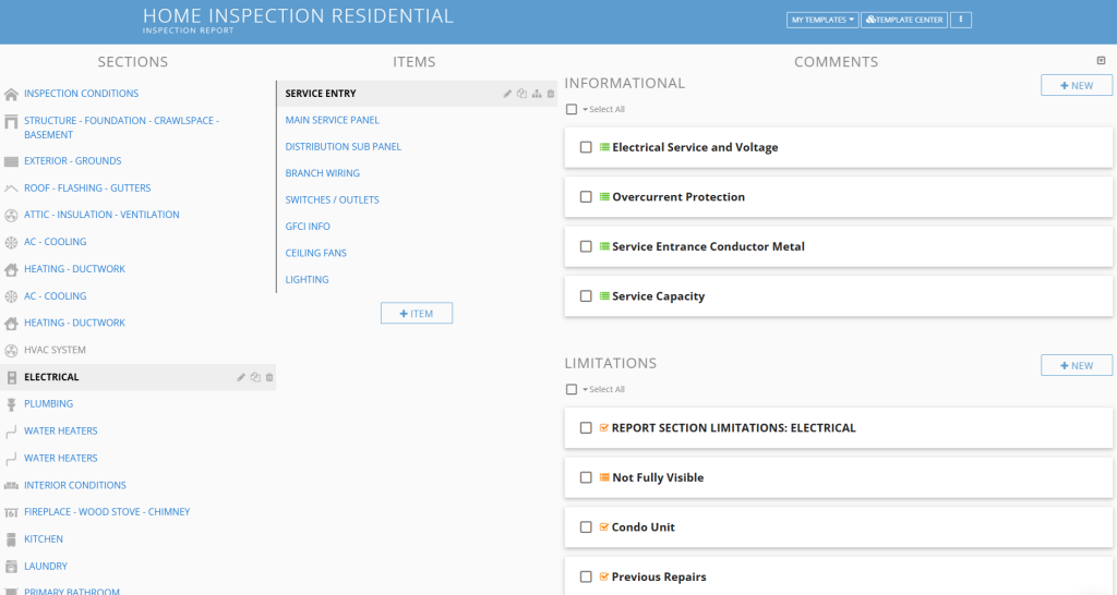 joe cook's spectora template