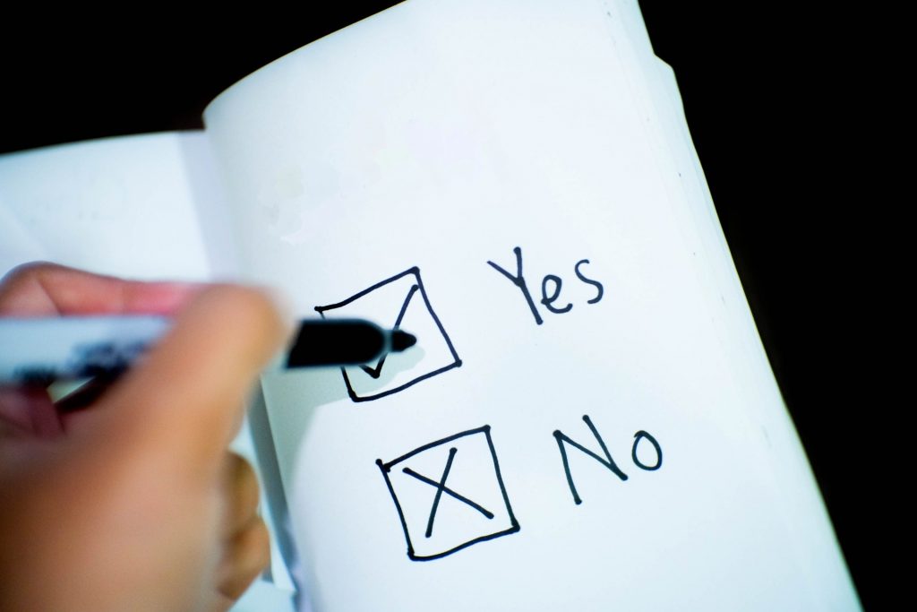 saying yes or no to important decisions in your home inspection business